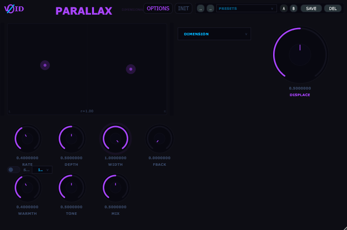 PARALLAX analog modulation plugin interface